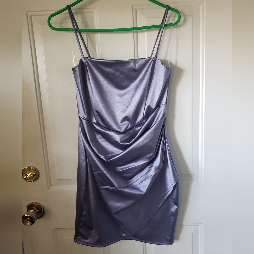 Purple cocktail dress
